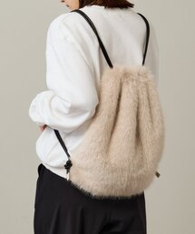 Omekashi | ファーナップサック(バックパック/リュック)