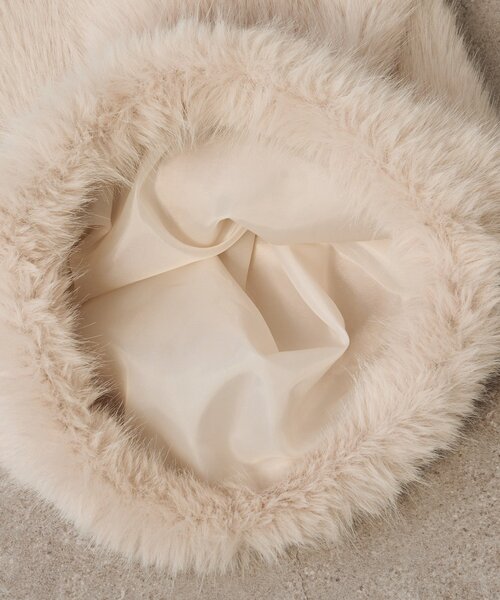 Omekashi（オメカシ）の「ファーナップサック（バックパック/リュック・レディース・ブラウン/ベージュ・FREE）」の9枚目の写真