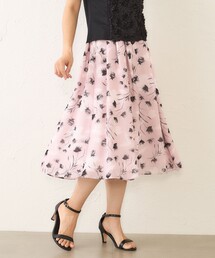 カネコイサオ　桜と柳　桜モチーフが可愛いスカート カネコイサオ 桜と柳 桜モチーフが可愛いスカート