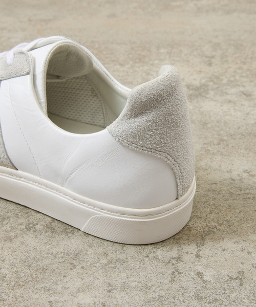 And A(アンドエー)の「ALTERUM オルタム / VIBRAM SOLE GERMAN ARMY TRAINER 日本製オリジナルカウレザーVIBRAMソールジャーマントレーナー / 1175L(スニーカー・メンズ・ホワイト×ホワイト/ブラック×ブラック・7/8/9/6)」の12枚目の写真