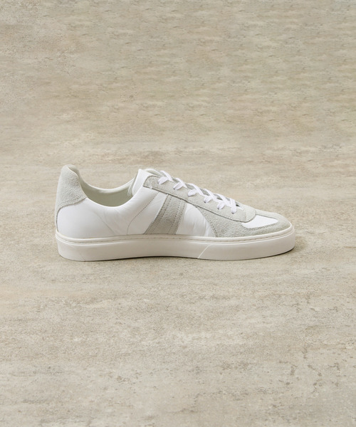 And A(アンドエー)の「ALTERUM オルタム / VIBRAM SOLE GERMAN ARMY TRAINER 日本製オリジナルカウレザーVIBRAMソールジャーマントレーナー / 1175L(スニーカー・メンズ・ホワイト×ホワイト/ブラック×ブラック・7/8/9/6)」の14枚目の写真