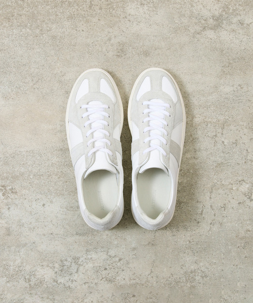 And A(アンドエー)の「ALTERUM オルタム / VIBRAM SOLE GERMAN ARMY TRAINER 日本製オリジナルカウレザーVIBRAMソールジャーマントレーナー / 1175L(スニーカー・メンズ・ホワイト×ホワイト/ブラック×ブラック・7/8/9/6)」の16枚目の写真