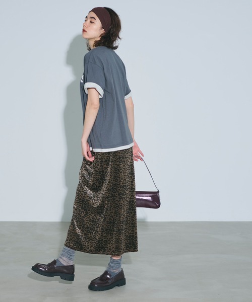 coca(coca)(コカ)の「レオパードベロアスカート(スカート・レディース・レオパード・S/M/L)」の4枚目の写真