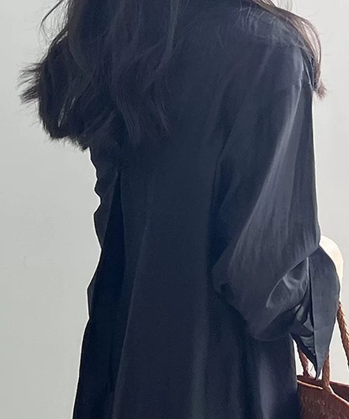 Beststore(ベストストア)の「シアーシャツ ブラウス バックデザイン(シャツ/ブラウス・レディース・イエロー/ブルー/ブラック/アイボリー/ピンク・FREE)」の22枚目の写真