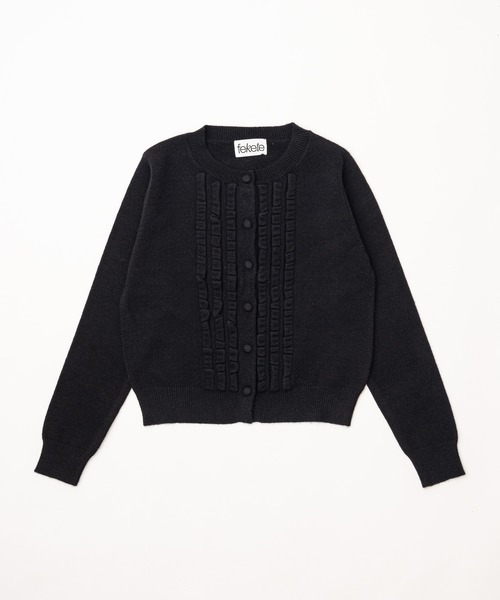 knit frill cardigan / ニットフリルカーディガン（カーディガン