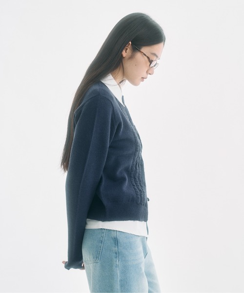 FEKETE（フェケテ）の「knit frill cardigan / ニットフリル