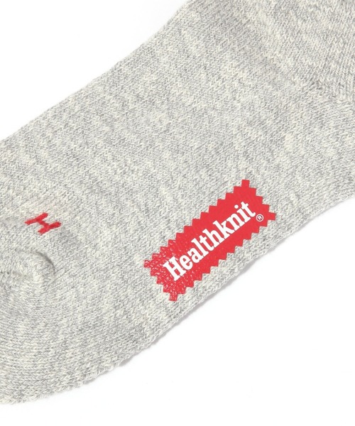 Healthknit(ヘルスニット)の「【Healthknit(ヘルスニット)】スラブMIX配色3本ライン 3Pソックス(ソックス/靴下・メンズ・グリーン・FREE)」の3枚目の写真