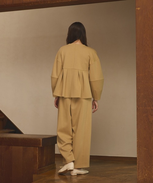 Cocoon peplum cardigan/コクーンペプラムカーディガン（カーディガン