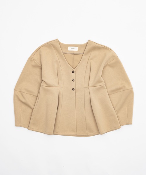 Cocoon peplum cardigan/コクーンペプラムカーディガン