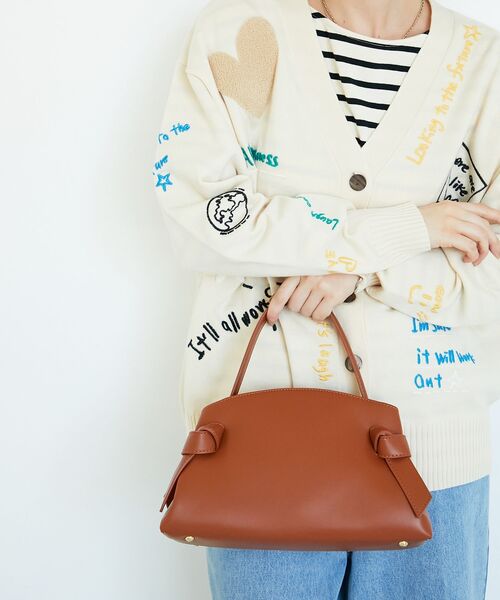 le.coeur blanc（ルクールブラン）の「ノットワンハンドルバッグ（ハンドバッグ・レディース・ブラウン・FREE）」の3枚目の写真