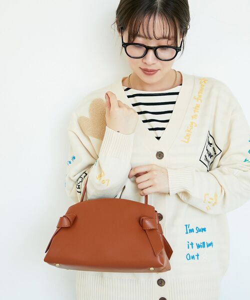 le.coeur blanc（ルクールブラン）の「ノットワンハンドルバッグ（ハンドバッグ・レディース・ブラウン・FREE）」の5枚目の写真