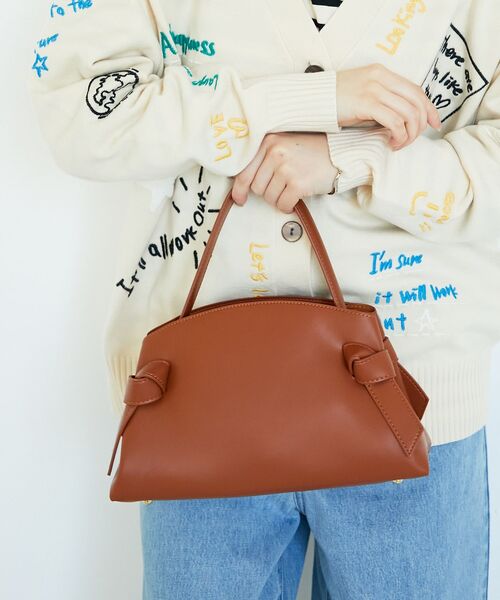 le.coeur blanc（ルクールブラン）の「ノットワンハンドルバッグ（ハンドバッグ・レディース・ブラウン・FREE）」の7枚目の写真