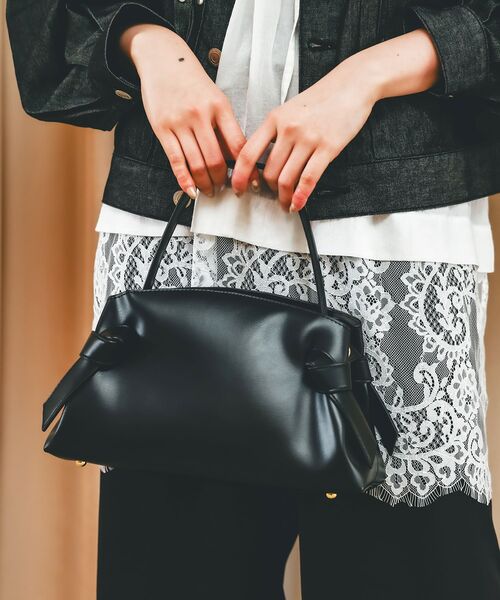 le.coeur blanc（ルクールブラン）の「ノットワンハンドルバッグ（ハンドバッグ・レディース・ブラウン・FREE）」の13枚目の写真