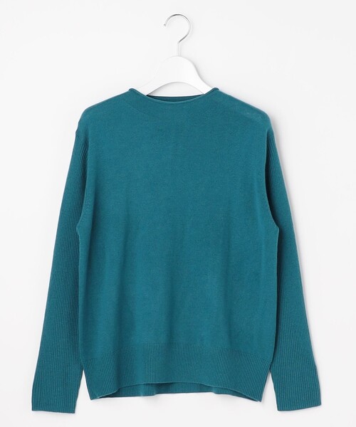 J.PRESS(ジェイプレス)の「SOFT TOUCH WOOL 立ち襟 ニット(ニット/セーター・レディース・パイングリーン系/ダークブラウン系/ライトグレー系/イエロー系・LARGE/MEDIUM)」の19枚目の写真