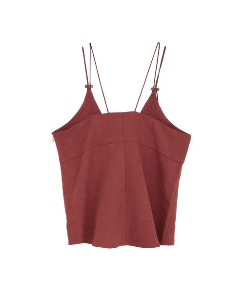 CONVERSE TOKYO（コンバーストウキョウ）の「PEACH POPLIN CAMISOLE BUSTIER（キャミソール・レディース・チャコールグレー/ベージュ/レッド・FREE）」の11枚目の写真