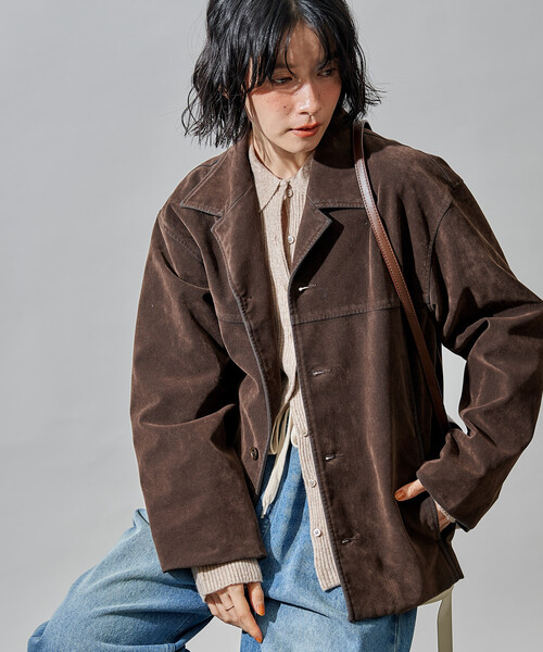 セール】レザレット スエードライクジャケット（ブルゾン）｜FREAK'S