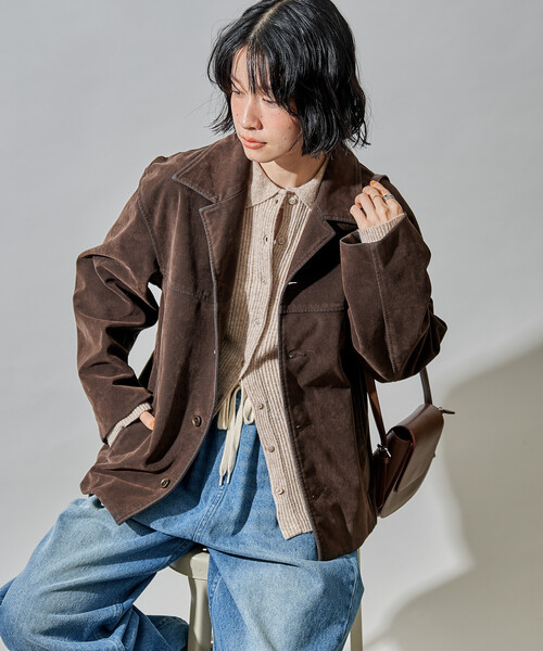 セール】レザレット スエードライクジャケット（ブルゾン）｜FREAK'S