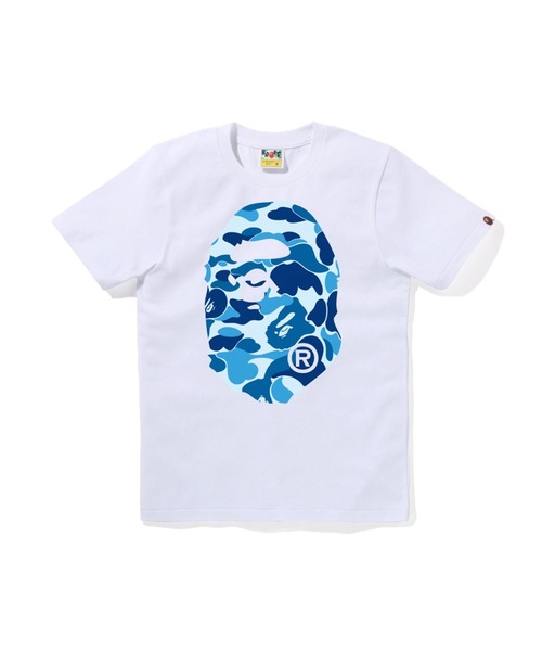 A BATHING APE(アベイシングエイプ)の「ABC CAMO BIG APE HEAD TEE(Tシャツ/カットソー・レディース・ブラック×ブルー/ブラック×ピンク/ホワイト×ピンク/ホワイト×グリーン/ブラック×グリーン/ホワイト×ブルー・SMALL/X-SMALL/MEDIUM/XX-SMALL)」の3枚目の写真