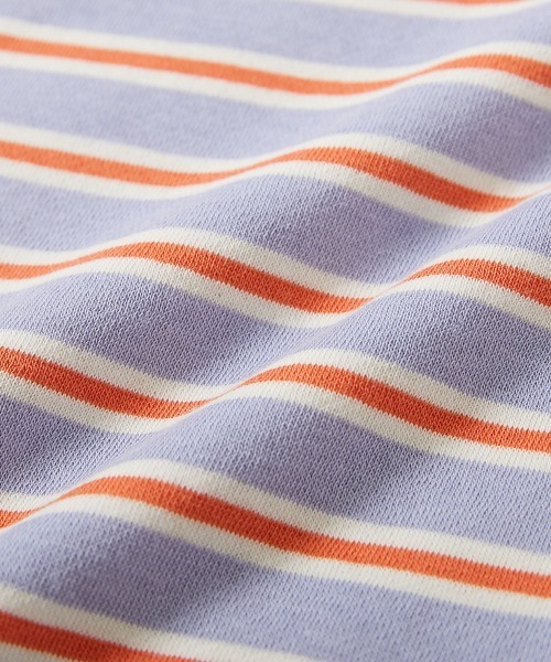 devirock(デビロック)の「カラフルスウェット ふっくら裏起毛 先染めボーダー トレーナー(スウェット・キッズ・ホワイト系その他/ブルー系その他/グリーン系その他/ブラック系その他/ピンク系その他/ブルー系その他2/ブラック系その他2・100cm/110cm/120cm/130cm/140cm/150cm/160cm)」の16枚目の写真