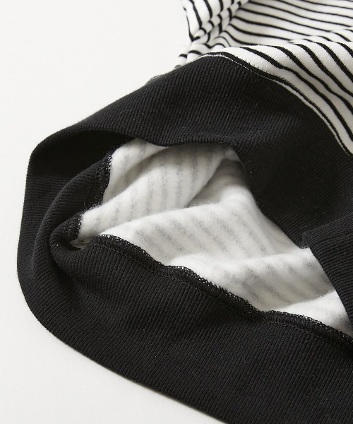 devirock(デビロック)の「カラフルスウェット ふっくら裏起毛 先染めボーダー トレーナー(スウェット・キッズ・ホワイト系その他/ブルー系その他/グリーン系その他/ブラック系その他/ピンク系その他/ブルー系その他2/ブラック系その他2・100cm/110cm/120cm/130cm/140cm/150cm/160cm)」の20枚目の写真