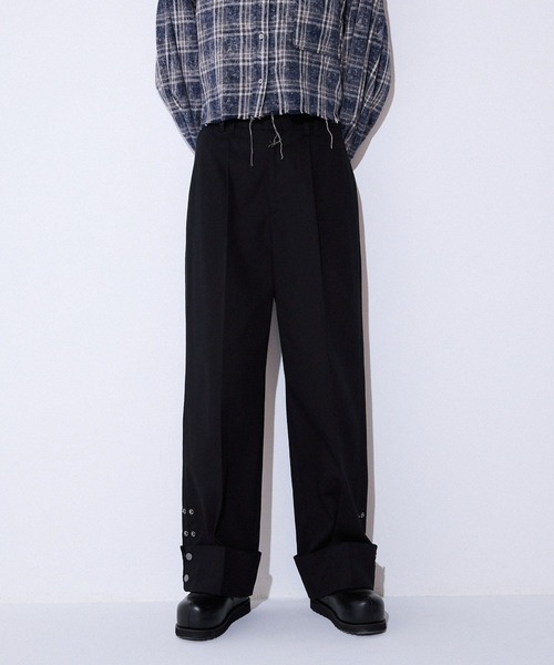 JEANASIS（ジーナシス）の「サイドスナップストレートパンツ/592716（チノパンツ・レディース・ベージュ/ブラック・SMALL/MEDIUM）」の7枚目の写真