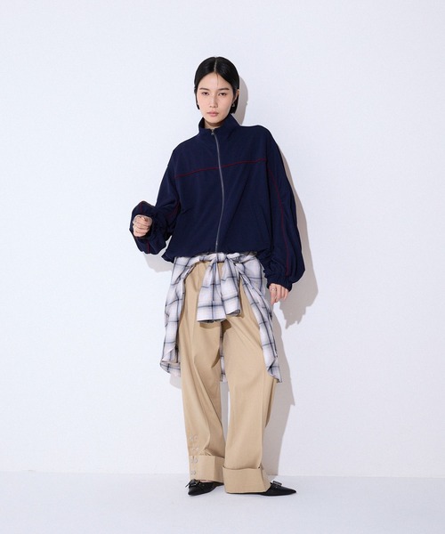 JEANASIS（ジーナシス）の「サイドスナップストレートパンツ/592716（チノパンツ・レディース・ベージュ/ブラック・SMALL/MEDIUM）」の11枚目の写真