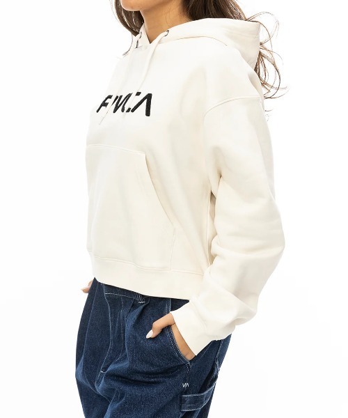 RVCA(ルーカ)の「【RVCA/ルーカ】24AW BIG RVCA HOODIE/ロゴプルオーバーパーカー・フーディー(パーカー・レディース・ホワイト/サンドベージュ/ブラック系その他/ブラック・MEDIUM/SMALL)」の5枚目の写真
