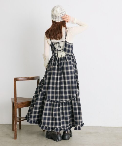 w closet（ダブルクローゼット）の「シアーレイヤードカットソー（Tシャツ/カットソー・レディース・チャコールグレー/アイボリー/ブルー系その他・FREE）」の15枚目の写真