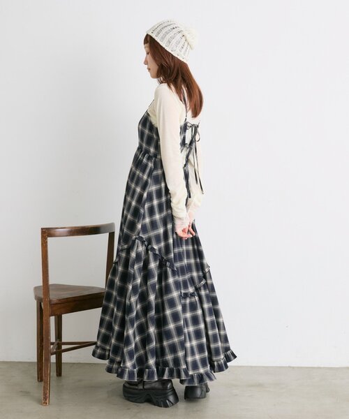 w closet（ダブルクローゼット）の「シアーレイヤードカットソー（Tシャツ/カットソー・レディース・チャコールグレー/アイボリー/ブルー系その他・FREE）」の16枚目の写真