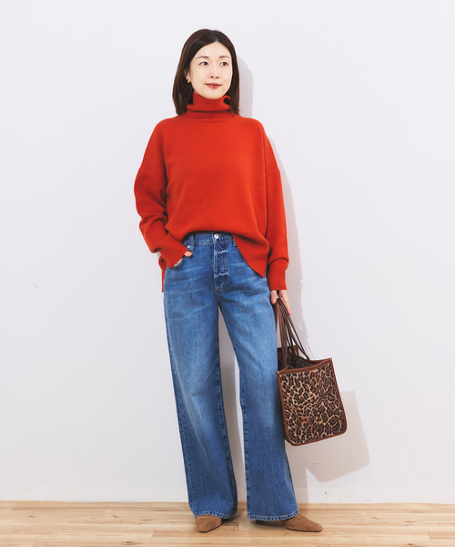 journal standard L'essage（ジャーナルスタンダードレサージュ）の「カシミヤMIXハイネックプルオーバー（ニット/セーター・レディース・グレー/シャーベット/キャメル・FREE）」の18枚目の写真