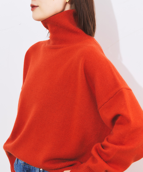 セール】カシミヤMIXハイネックプルオーバー（ニット/セーター