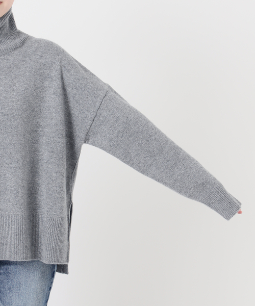 セール】カシミヤMIXハイネックプルオーバー（ニット/セーター