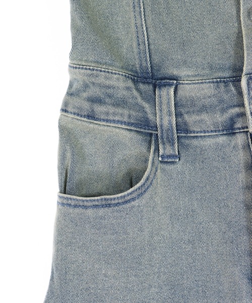 ANAP（アナップ）の「レースアップ フレア デニム サロペット（サロペット/オーバーオール・レディース・ブラック/ブルー・M/S）」の16枚目の写真