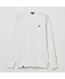 ROSASEN（ロサーセン）の「【Rosasen/GOLF】軽量 ケーブル編みニット（ニット/セーター）」