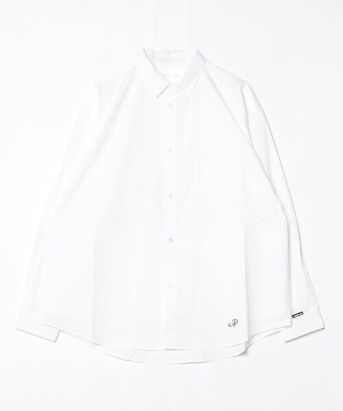ADAM PATEK(アダムパテック)の「【ADAMPATEK/アダムパテック】James Fabric typewriter shirt タイプライターシャツ(シャツ/ブラウス・メンズ・ベージュ/ホワイト/ブラック・1/2)」の2枚目の写真