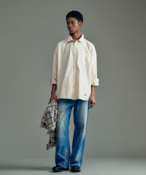 【ADAMPATEK/アダムパテック】James Fabric typewriter shirtタイプライターシャツ