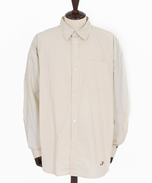 ADAM PATEK(アダムパテック)の「【ADAMPATEK/アダムパテック】James Fabric typewriter shirt タイプライターシャツ(シャツ/ブラウス・メンズ・ベージュ/ホワイト/ブラック・1/2)」の5枚目の写真