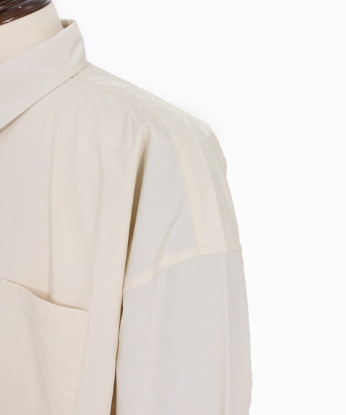 ADAM PATEK(アダムパテック)の「【ADAMPATEK/アダムパテック】James Fabric typewriter shirt タイプライターシャツ(シャツ/ブラウス・メンズ・ベージュ/ホワイト/ブラック・1/2)」の11枚目の写真
