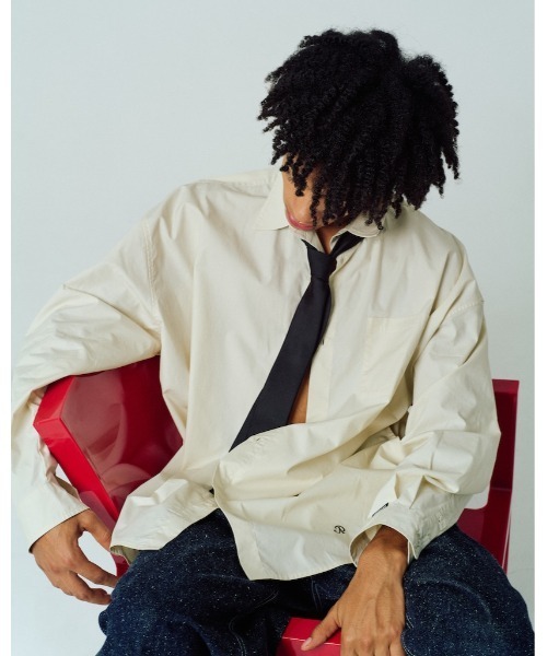 ADAM PATEK(アダムパテック)の「【ADAMPATEK/アダムパテック】James Fabric typewriter shirt タイプライターシャツ(シャツ/ブラウス・メンズ・ベージュ/ホワイト/ブラック・1/2)」の22枚目の写真