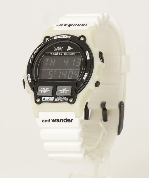 and wander】timex IRONMAN 8-LAP（デジタル腕時計）｜and wander