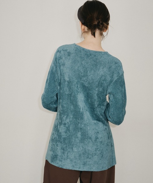 room153（ルームイチゴサン）の「ソフトモールニットカーディガン（カーディガン/ボレロ・レディース・ベージュ/ブルー/アイボリー/ブラック・FREE）」の21枚目の写真