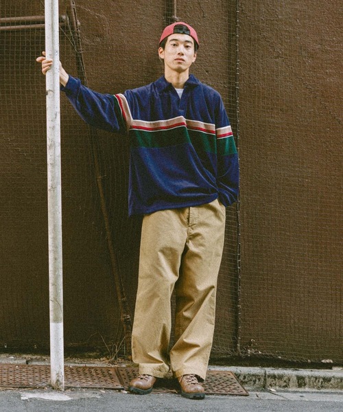 niko and...（ニコアンド）の「フレンチワークパンツ（その他パンツ・メンズ・ベージュ/ブルー・LARGE/MEDIUM）」の20枚目の写真