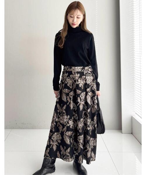 DRESSTERIOR(ドレステリア)の「ジャカードフレアスカート(スカート・レディース・ブラック系3・34/36/38/40)」の14枚目の写真