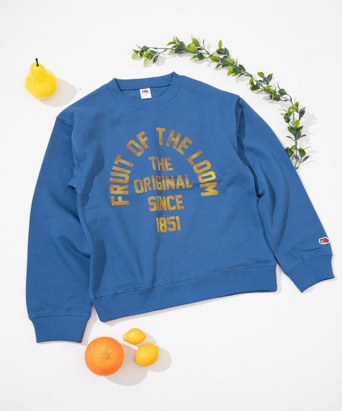 FRUIT OF THE LOOM（フルーツオブザルーム）の「【FRUIT OF THE LOOM】プリントスウェット① / キッズ / ユニセックス / ロゴプリント（スウェット・キッズ・オレンジ/ブラック/ブルー・110cm/130cm/150cm）」の6枚目の写真