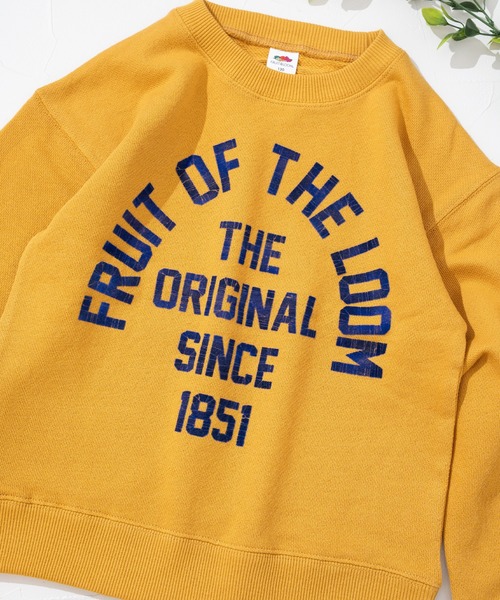 FRUIT OF THE LOOM（フルーツオブザルーム）の「【FRUIT OF THE LOOM】プリントスウェット① / キッズ / ユニセックス / ロゴプリント（スウェット・キッズ・オレンジ/ブラック/ブルー・110cm/130cm/150cm）」の10枚目の写真