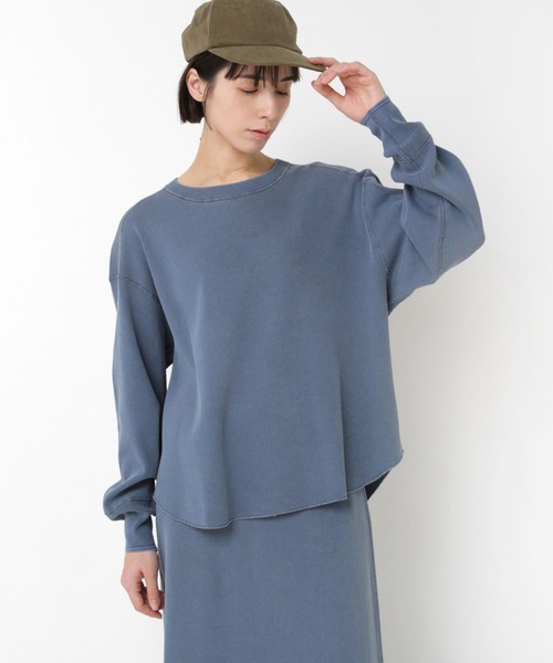 RNA-N(アールエヌエーエヌ)の「M2574 ピグメントダイリブプルオーバー(Tシャツ/カットソー・レディース・ブラウン/ブルー/チャコール・FREE)」の22枚目の写真