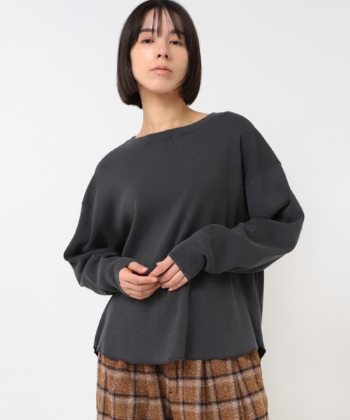 RNA-N(アールエヌエーエヌ)の「M2574 ピグメントダイリブプルオーバー(Tシャツ/カットソー・レディース・ブラウン/ブルー/チャコール・FREE)」の15枚目の写真