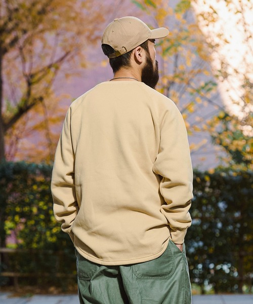BIG MIKE（ビッグマイク）の「BIG MIKE サングラスポケット クルースウェット（スウェット・メンズ・ブラック/グレー/サンドベージュ・LARGE/X-LARGE）」の10枚目の写真