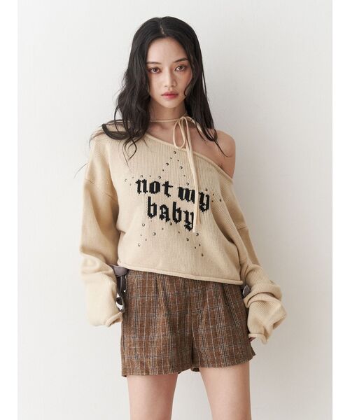 jouetie（ジュエティ）の「ベロアリボンショートパンツ【セットアップ対応】（その他パンツ・レディース・グレー/ピンク/ブラウン・MEDIUM）」の10枚目の写真