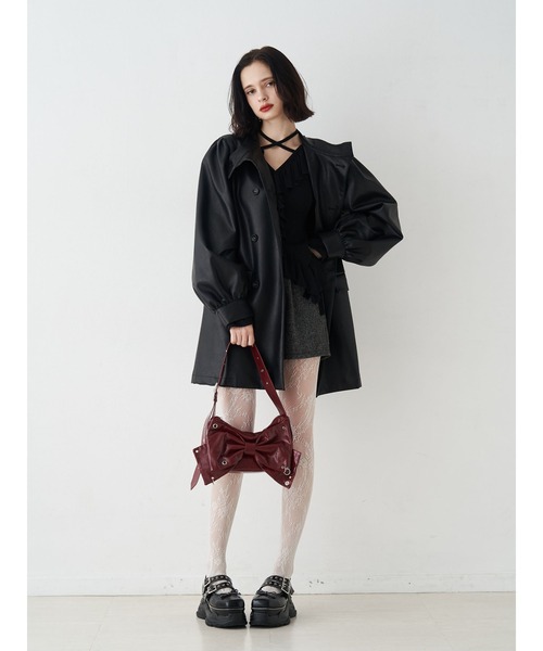 jouetie（ジュエティ）の「ベロアリボンショートパンツ【セットアップ対応】（その他パンツ・レディース・グレー/ピンク/ブラウン・MEDIUM）」の17枚目の写真